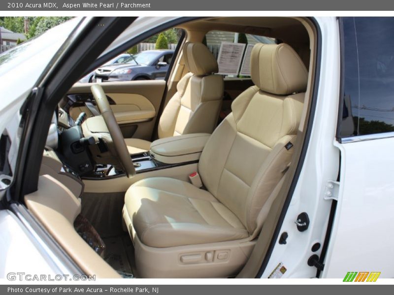 Aspen White Pearl / Parchment 2010 Acura MDX