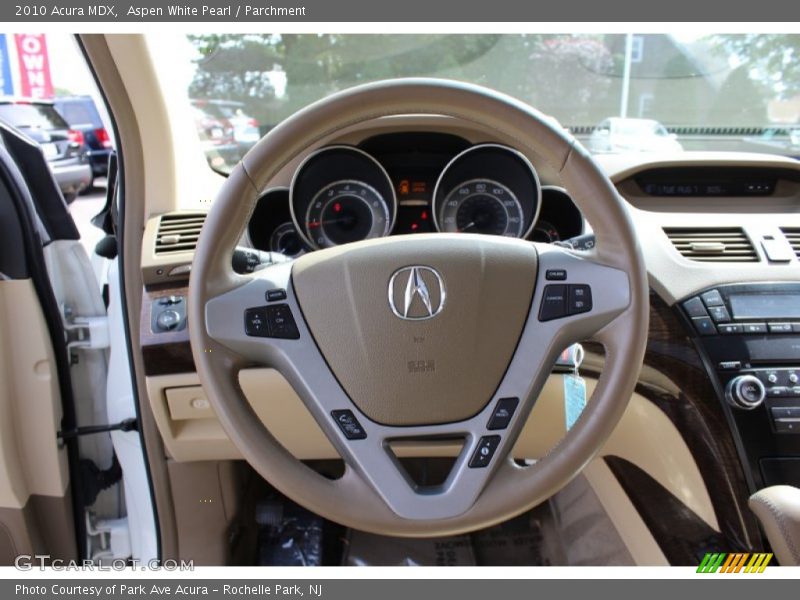 Aspen White Pearl / Parchment 2010 Acura MDX