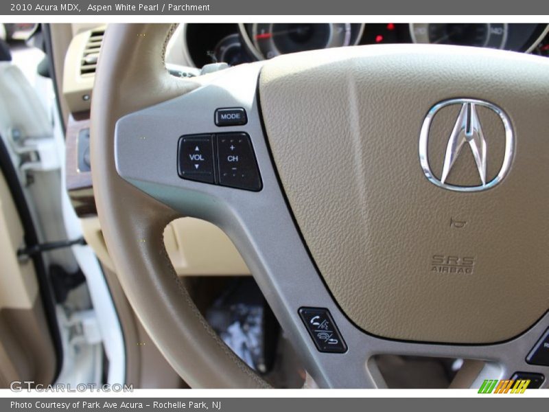 Aspen White Pearl / Parchment 2010 Acura MDX