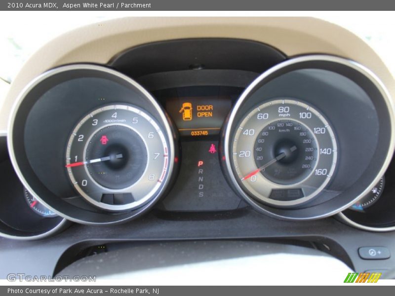 Aspen White Pearl / Parchment 2010 Acura MDX