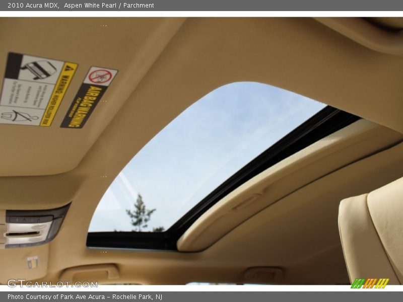 Aspen White Pearl / Parchment 2010 Acura MDX