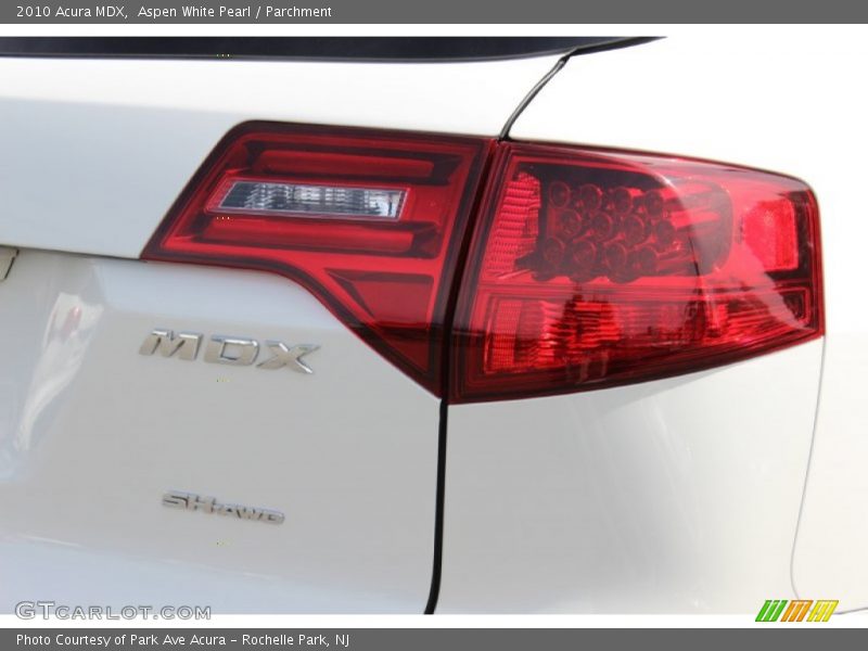 Aspen White Pearl / Parchment 2010 Acura MDX