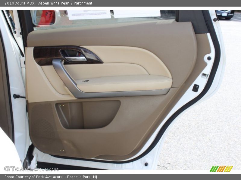 Aspen White Pearl / Parchment 2010 Acura MDX