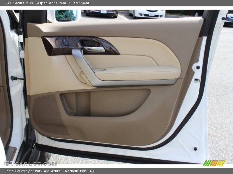 Aspen White Pearl / Parchment 2010 Acura MDX