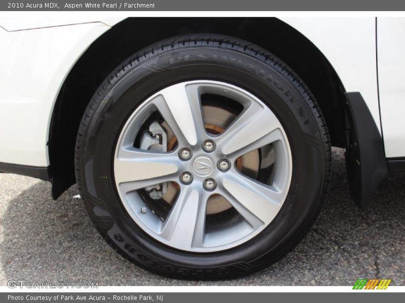 Aspen White Pearl / Parchment 2010 Acura MDX