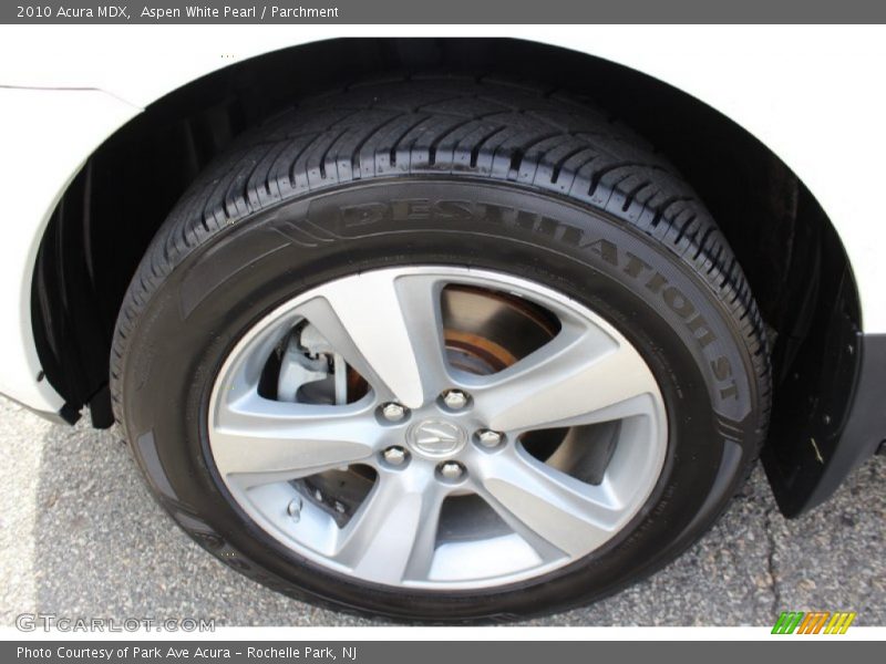 Aspen White Pearl / Parchment 2010 Acura MDX