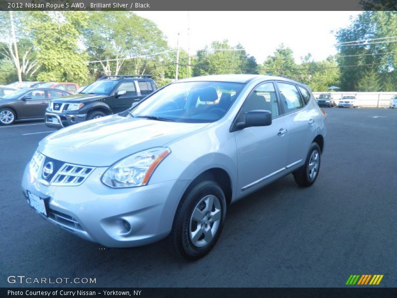 Brilliant Silver / Black 2012 Nissan Rogue S AWD