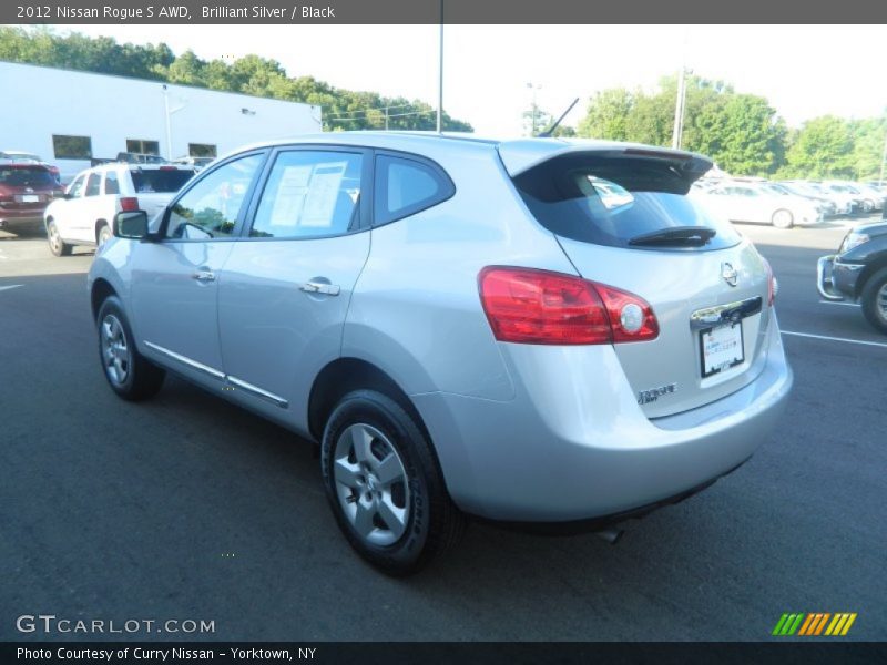 Brilliant Silver / Black 2012 Nissan Rogue S AWD