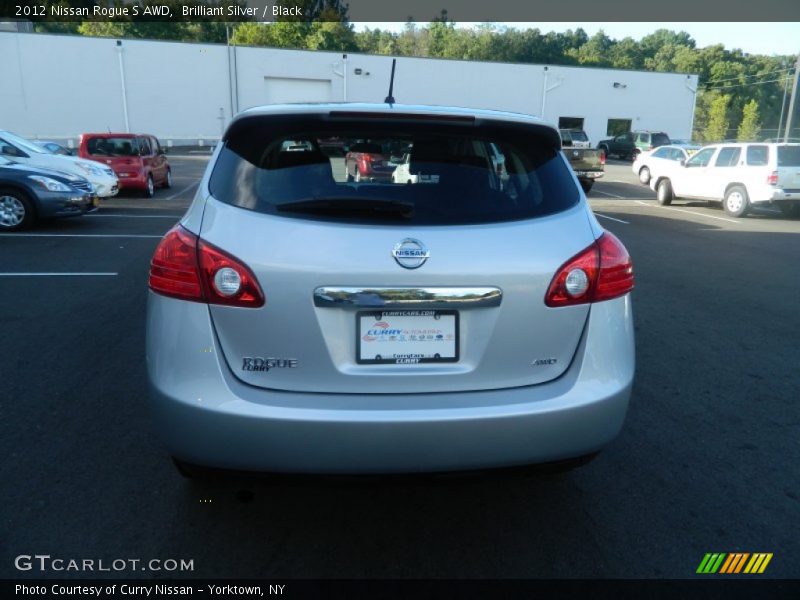 Brilliant Silver / Black 2012 Nissan Rogue S AWD
