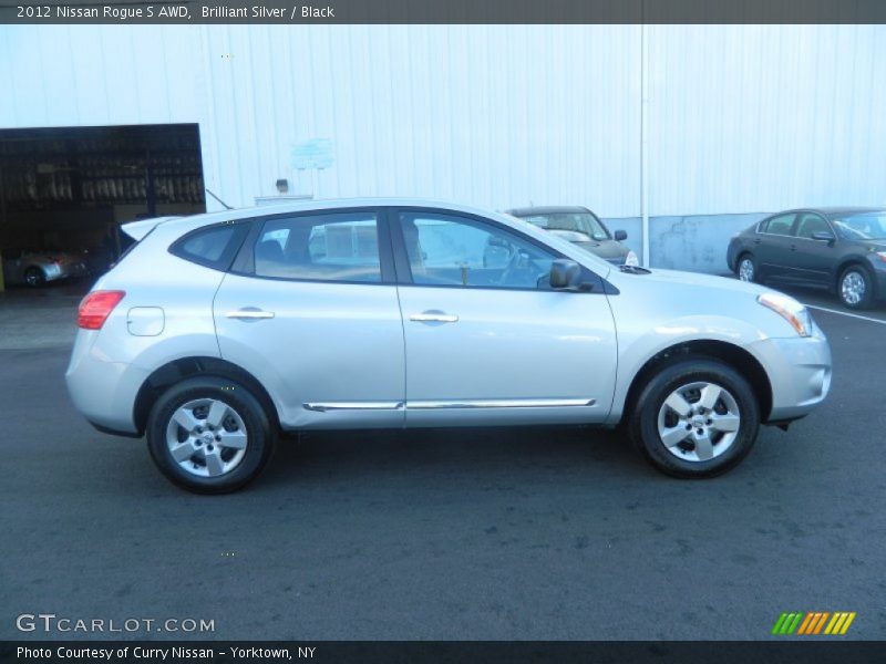Brilliant Silver / Black 2012 Nissan Rogue S AWD