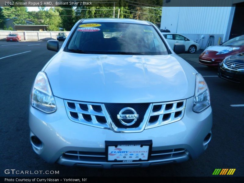 Brilliant Silver / Black 2012 Nissan Rogue S AWD