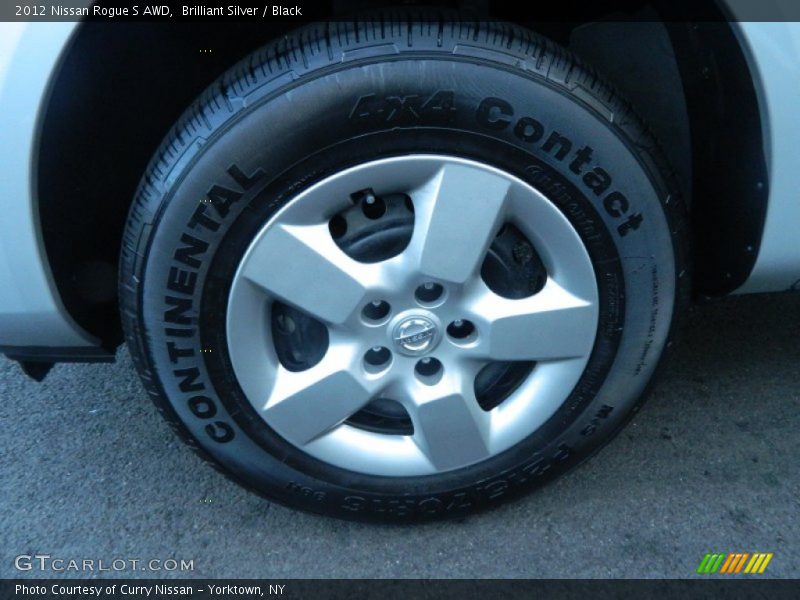 Brilliant Silver / Black 2012 Nissan Rogue S AWD