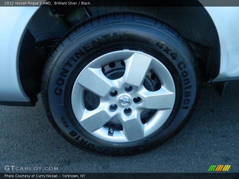Brilliant Silver / Black 2012 Nissan Rogue S AWD