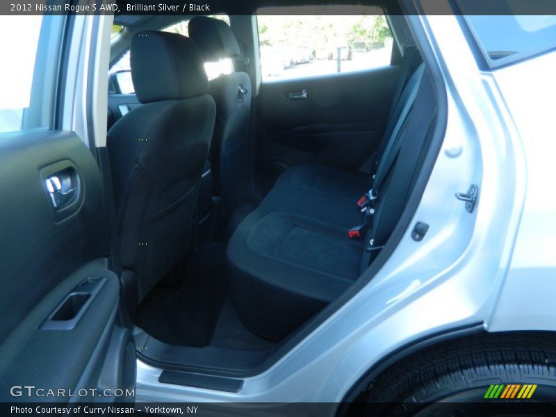 Brilliant Silver / Black 2012 Nissan Rogue S AWD