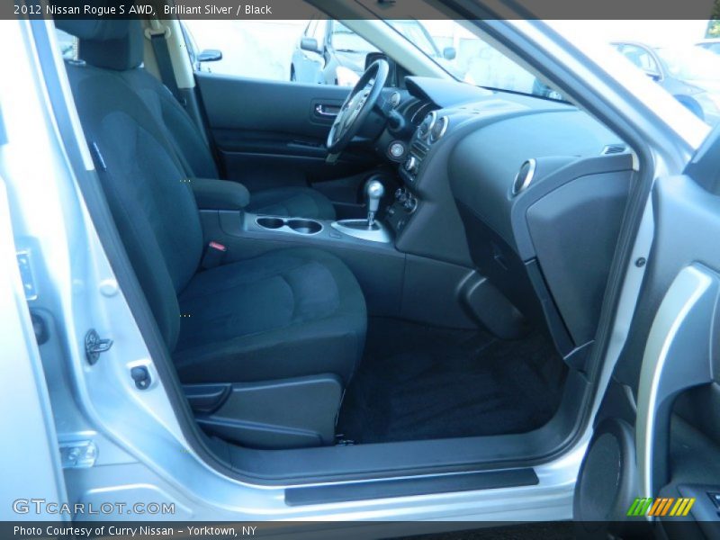 Brilliant Silver / Black 2012 Nissan Rogue S AWD