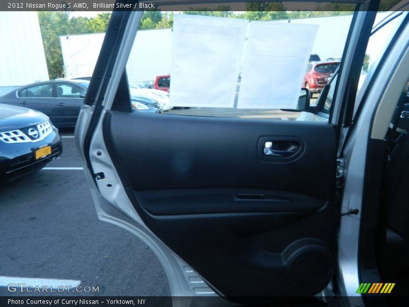 Brilliant Silver / Black 2012 Nissan Rogue S AWD