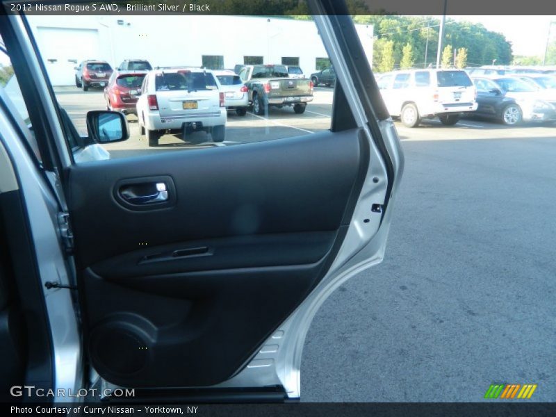 Brilliant Silver / Black 2012 Nissan Rogue S AWD
