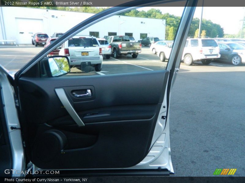 Brilliant Silver / Black 2012 Nissan Rogue S AWD