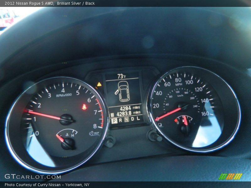 Brilliant Silver / Black 2012 Nissan Rogue S AWD