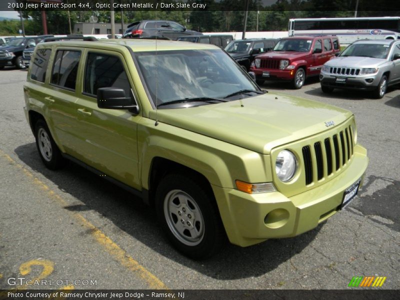 Optic Green Metallic / Dark Slate Gray 2010 Jeep Patriot Sport 4x4