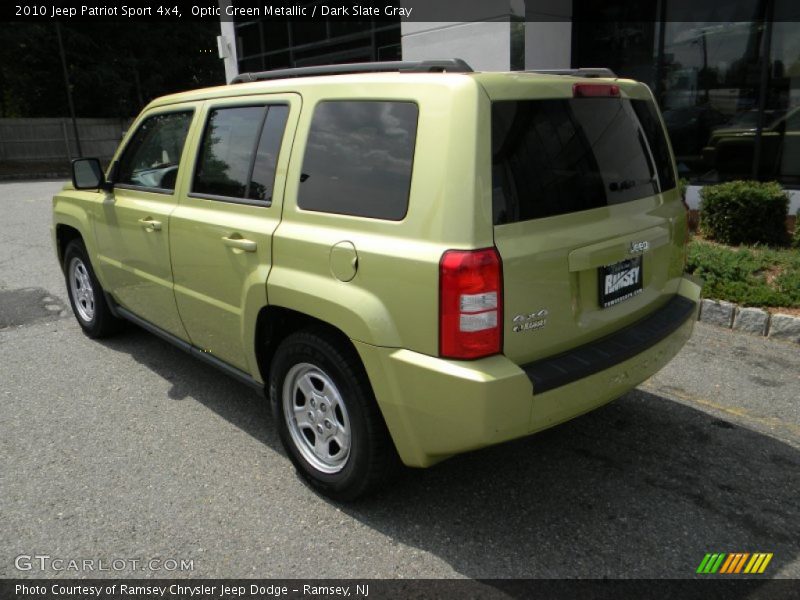 Optic Green Metallic / Dark Slate Gray 2010 Jeep Patriot Sport 4x4