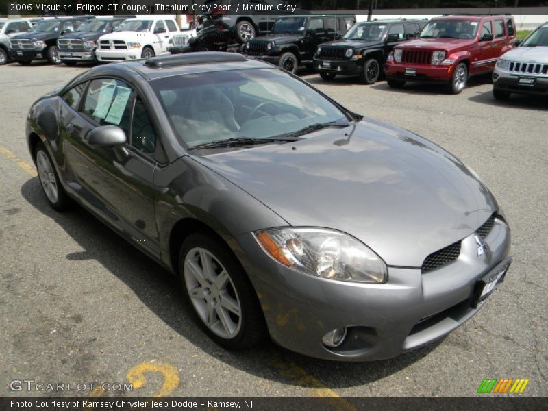 Titanium Gray Pearl / Medium Gray 2006 Mitsubishi Eclipse GT Coupe