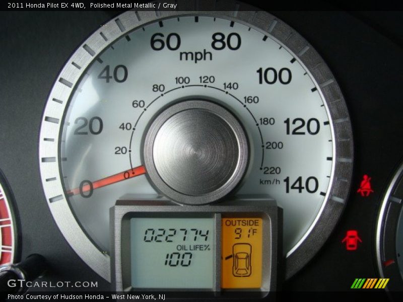 Polished Metal Metallic / Gray 2011 Honda Pilot EX 4WD