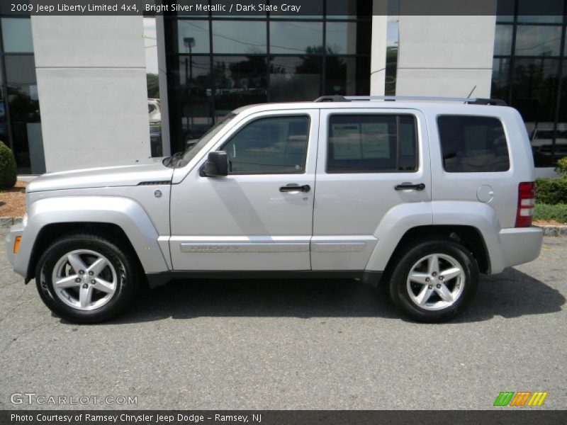 Bright Silver Metallic / Dark Slate Gray 2009 Jeep Liberty Limited 4x4