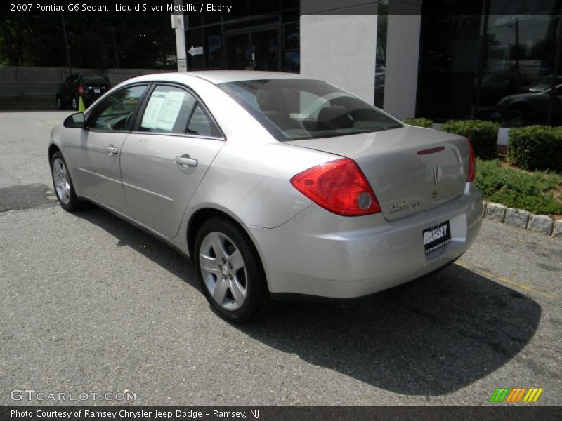 Liquid Silver Metallic / Ebony 2007 Pontiac G6 Sedan