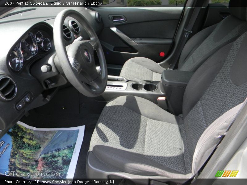 Liquid Silver Metallic / Ebony 2007 Pontiac G6 Sedan