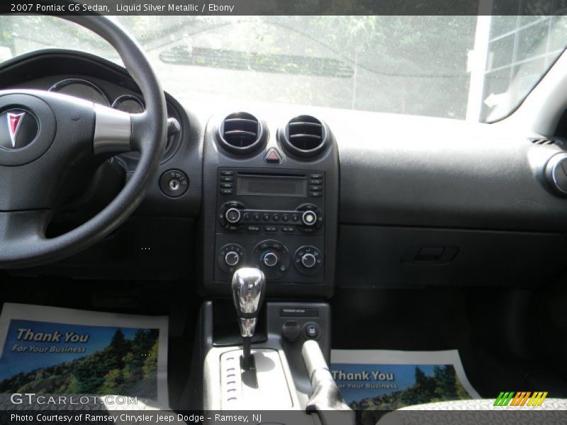 Liquid Silver Metallic / Ebony 2007 Pontiac G6 Sedan