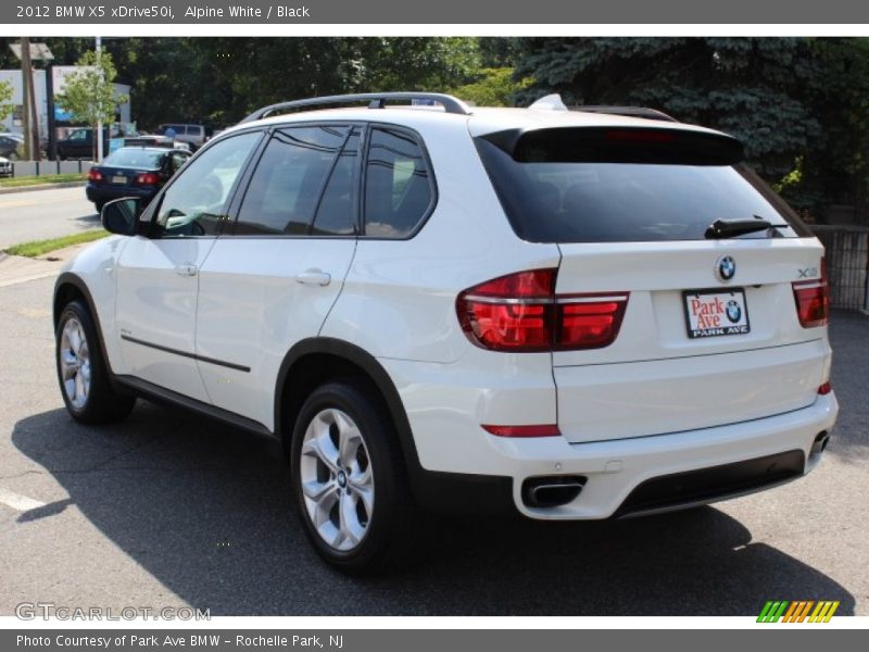 Alpine White / Black 2012 BMW X5 xDrive50i