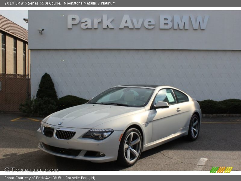 Moonstone Metallic / Platinum 2010 BMW 6 Series 650i Coupe