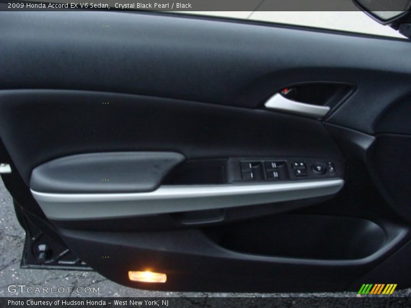Crystal Black Pearl / Black 2009 Honda Accord EX V6 Sedan