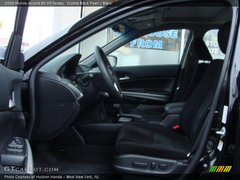 Crystal Black Pearl / Black 2009 Honda Accord EX V6 Sedan