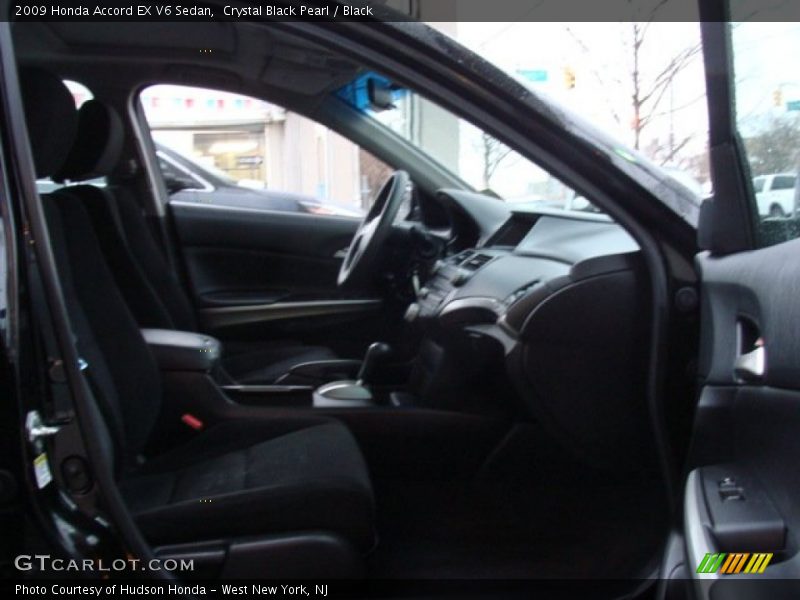 Crystal Black Pearl / Black 2009 Honda Accord EX V6 Sedan