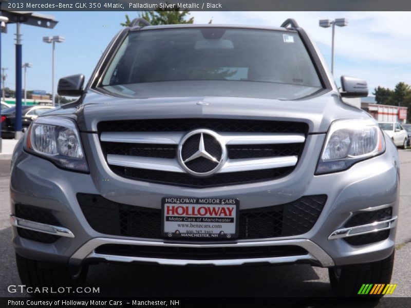 Palladium Silver Metallic / Black 2013 Mercedes-Benz GLK 350 4Matic