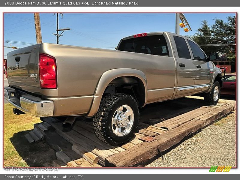  2008 Ram 3500 Laramie Quad Cab 4x4 Light Khaki Metallic