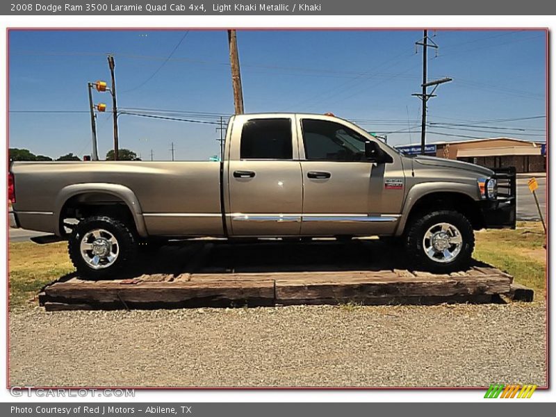  2008 Ram 3500 Laramie Quad Cab 4x4 Light Khaki Metallic