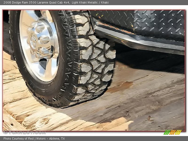 Light Khaki Metallic / Khaki 2008 Dodge Ram 3500 Laramie Quad Cab 4x4