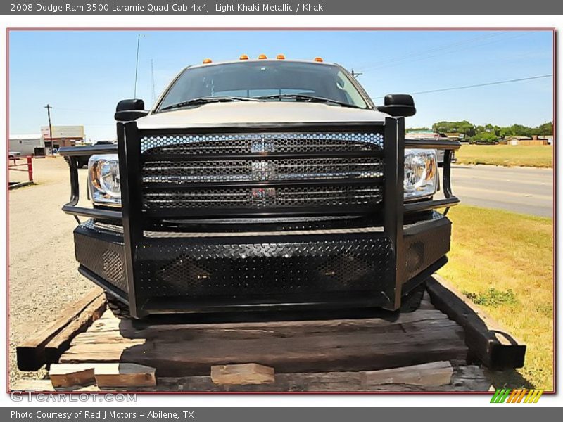 Light Khaki Metallic / Khaki 2008 Dodge Ram 3500 Laramie Quad Cab 4x4