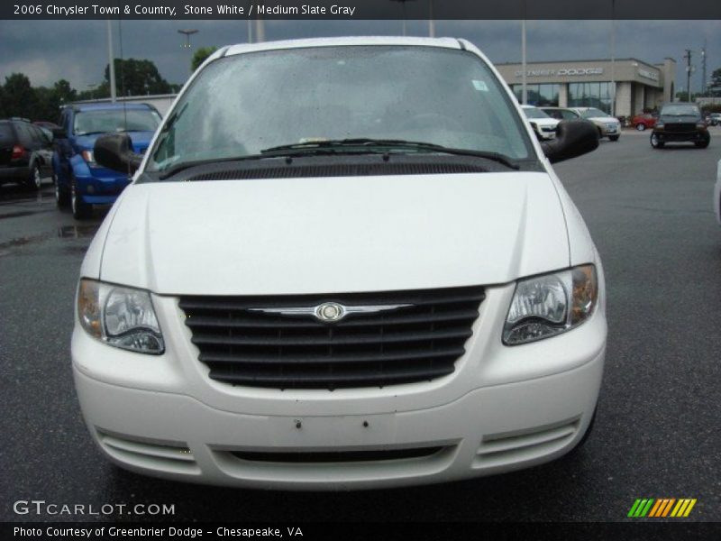 Stone White / Medium Slate Gray 2006 Chrysler Town & Country