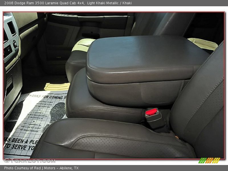 Light Khaki Metallic / Khaki 2008 Dodge Ram 3500 Laramie Quad Cab 4x4