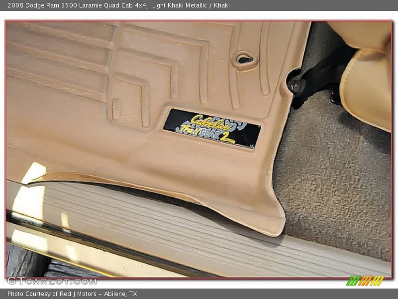 Light Khaki Metallic / Khaki 2008 Dodge Ram 3500 Laramie Quad Cab 4x4
