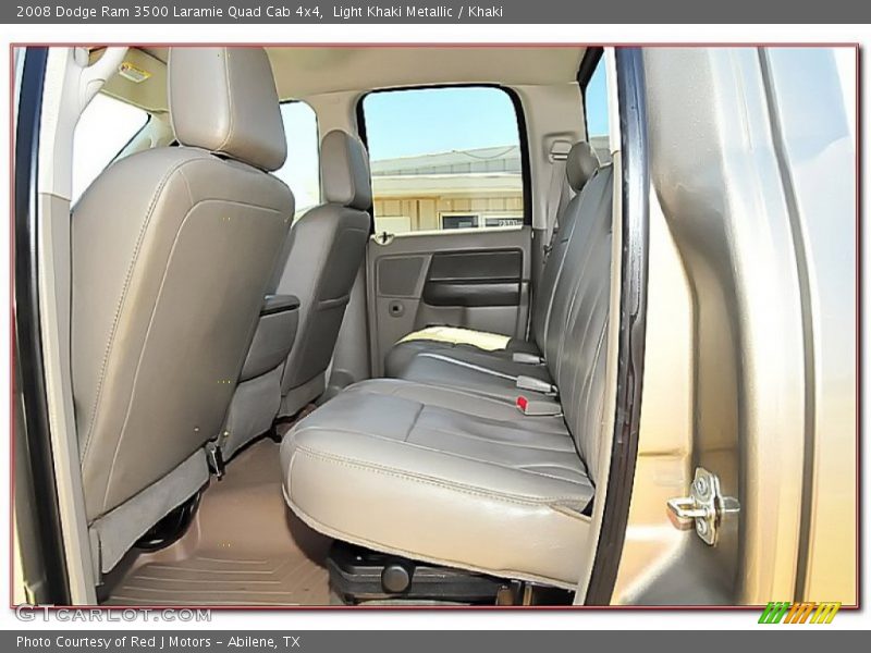 Rear Seat of 2008 Ram 3500 Laramie Quad Cab 4x4