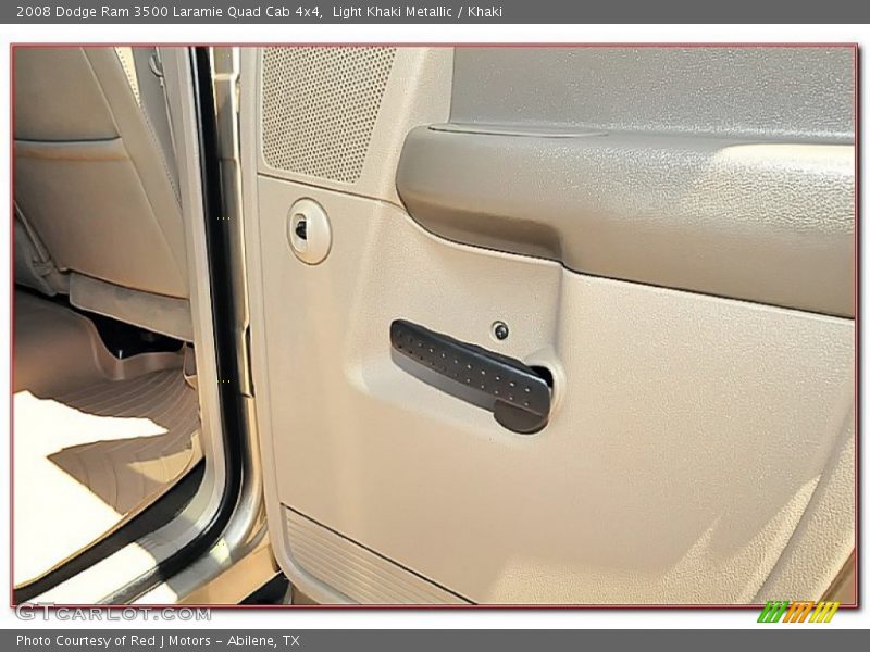 Light Khaki Metallic / Khaki 2008 Dodge Ram 3500 Laramie Quad Cab 4x4