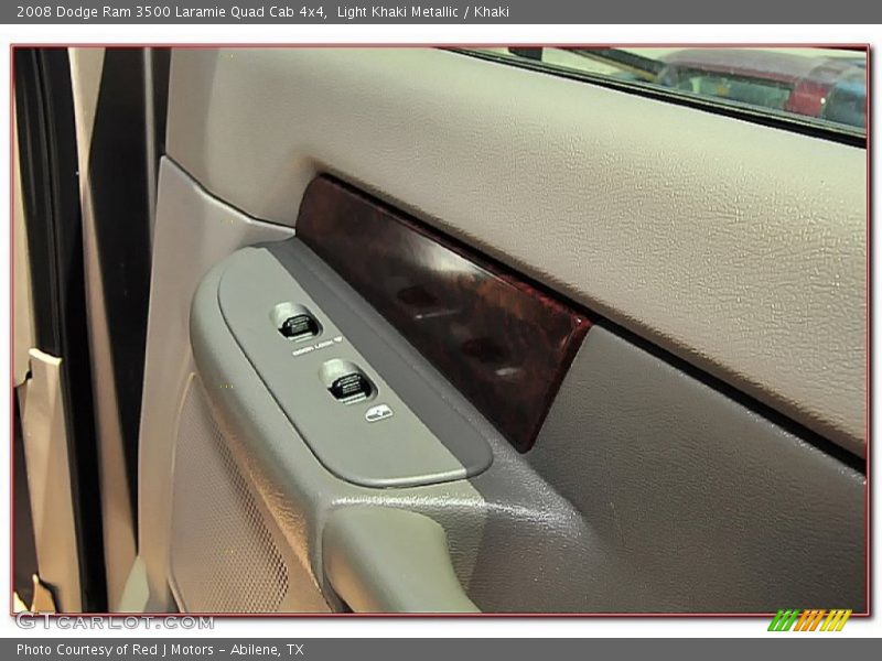 Light Khaki Metallic / Khaki 2008 Dodge Ram 3500 Laramie Quad Cab 4x4