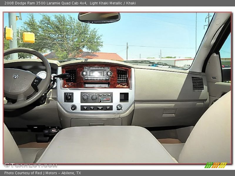 Light Khaki Metallic / Khaki 2008 Dodge Ram 3500 Laramie Quad Cab 4x4