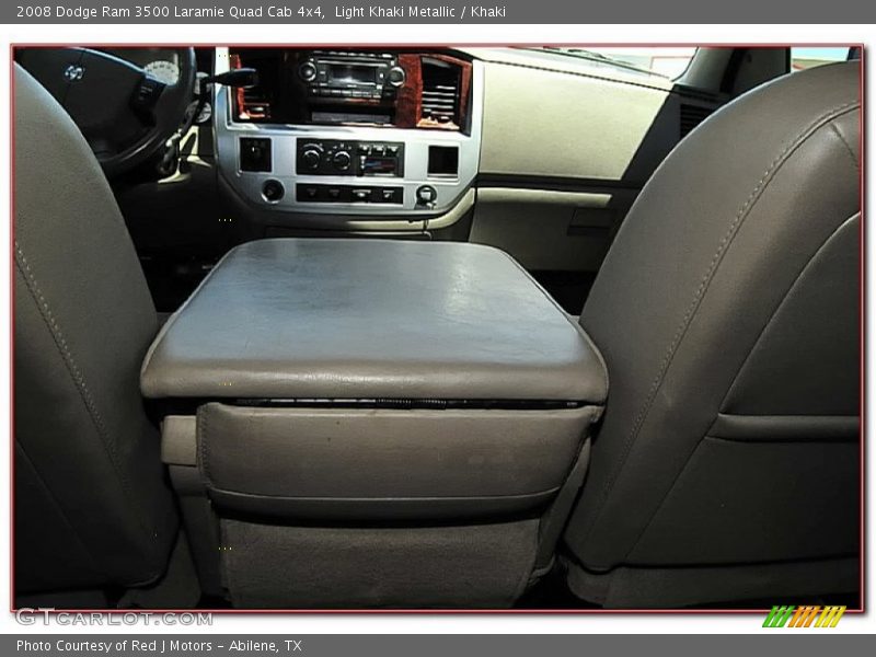 Light Khaki Metallic / Khaki 2008 Dodge Ram 3500 Laramie Quad Cab 4x4