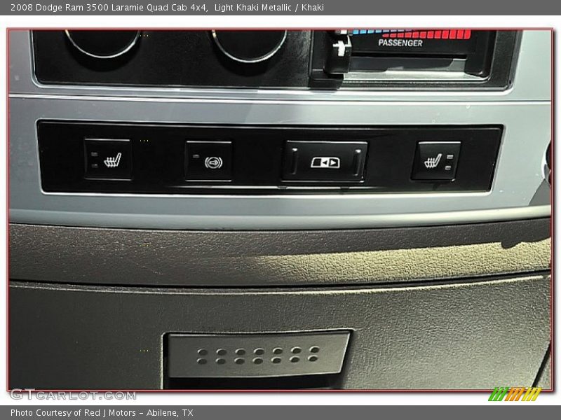 Light Khaki Metallic / Khaki 2008 Dodge Ram 3500 Laramie Quad Cab 4x4